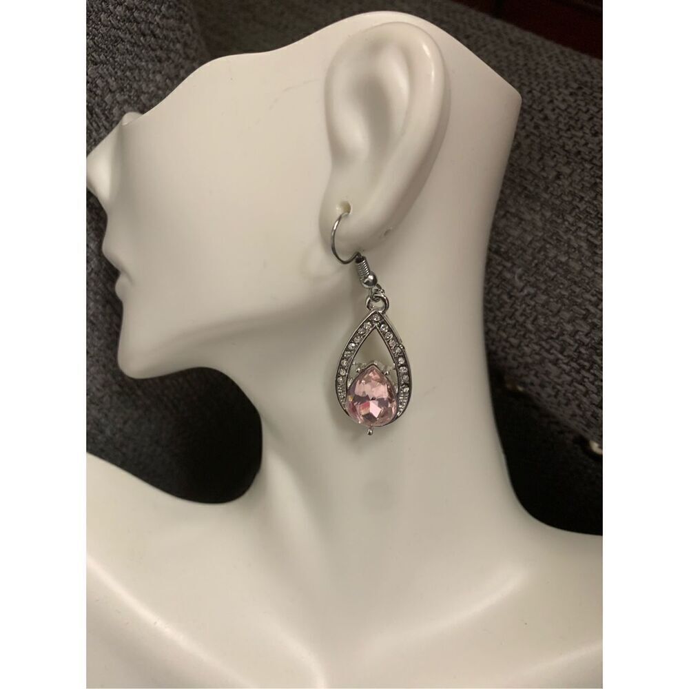 Cute gemstone dangle earrings